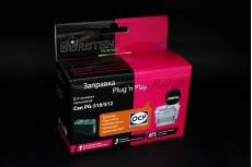 Набор для заправки BURSTEN Plug-n-Print к картриджам Canon PG-510 Black (Pigment) на 3 заправки
